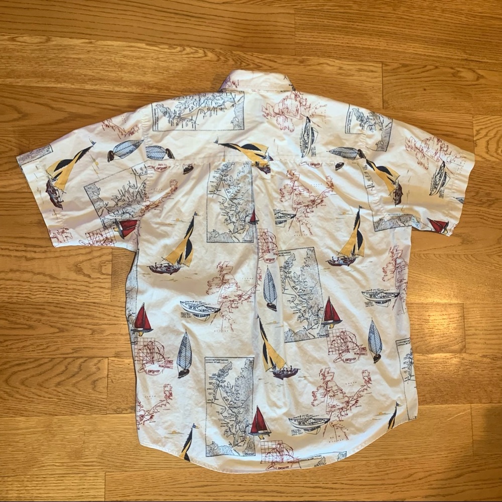 vtg nautical sailboat button down shirt ⛵️ m - Picture 8 of 9
